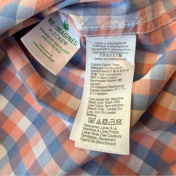 Men’s J. Crew Long Sleeve Shirt Slim Fit Size Large - Picture 6 of 6